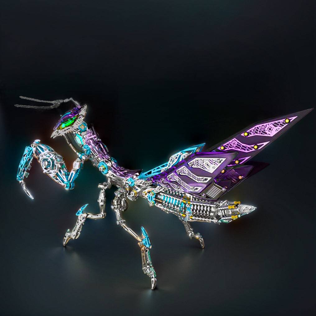 Incredible DIY 3D Metal Mechanical Mantis Model Kit - Over 1000 Pieces of Fun and Creativity! - OPICRAFT
