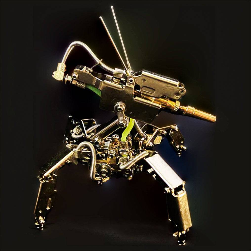 Miniature 3D Metal Mechanical Assembly Kit - 200+ Intricate Pieces of Future Design Fun! - OPICRAFT