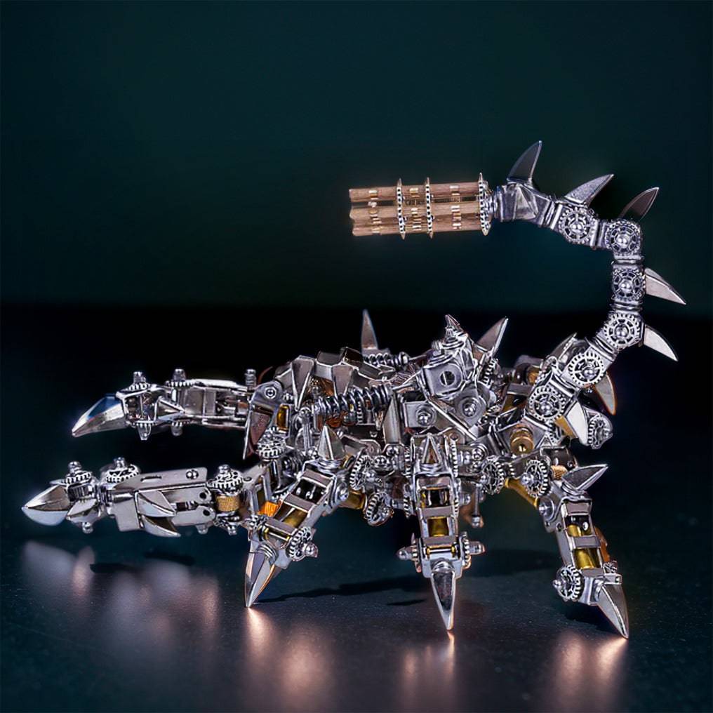 Transform Your Creativity with the 3D Metal Mechanical War Scorpion Puzzle Assembly Kit! - OPICRAFT