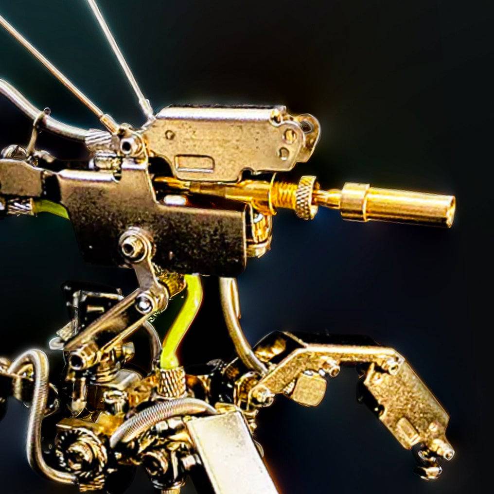 Miniature 3D Metal Mechanical Assembly Kit - 200+ Intricate Pieces of Future Design Fun! - OPICRAFT