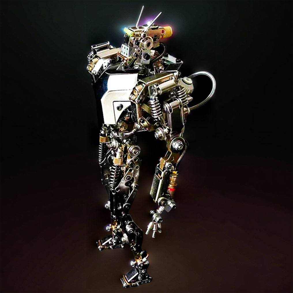 Build Your Own Futuristic Mech Warrior: 3D Metal Model Kit with Over 700 Pieces! - OPICRAFT