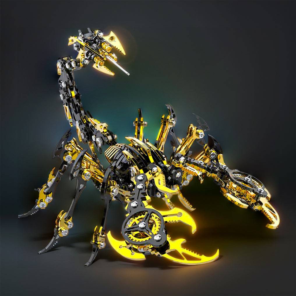 Intriguing 3D Metal Mechanical Scorpion Puzzle Kit - Assemble Your Own Punk-Inspired Animal! - OPICRAFT
