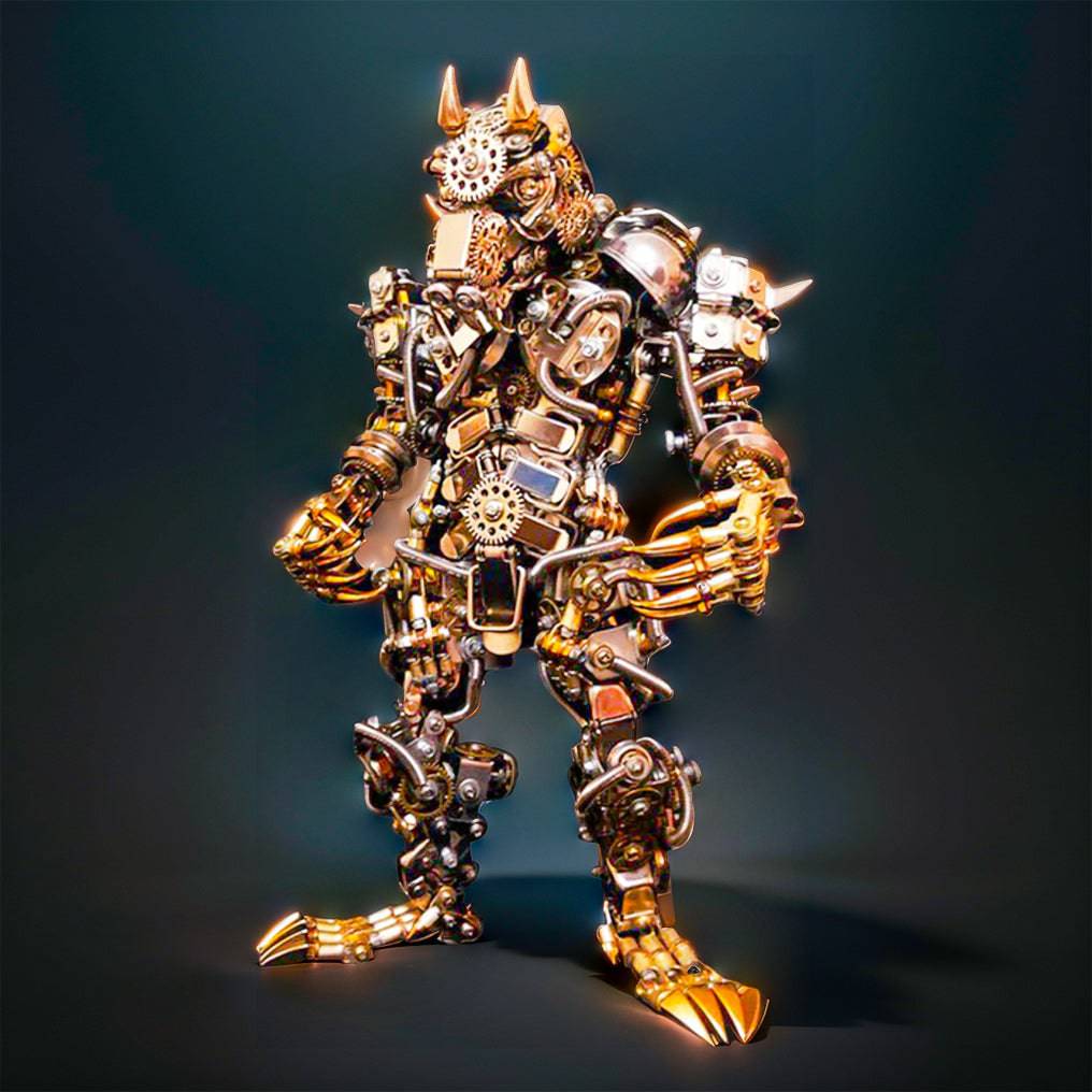 Hyperrealistic DIY 3D Metal Werewolf Model Assembly Kit - Unleash Your Creativity! - OPICRAFT