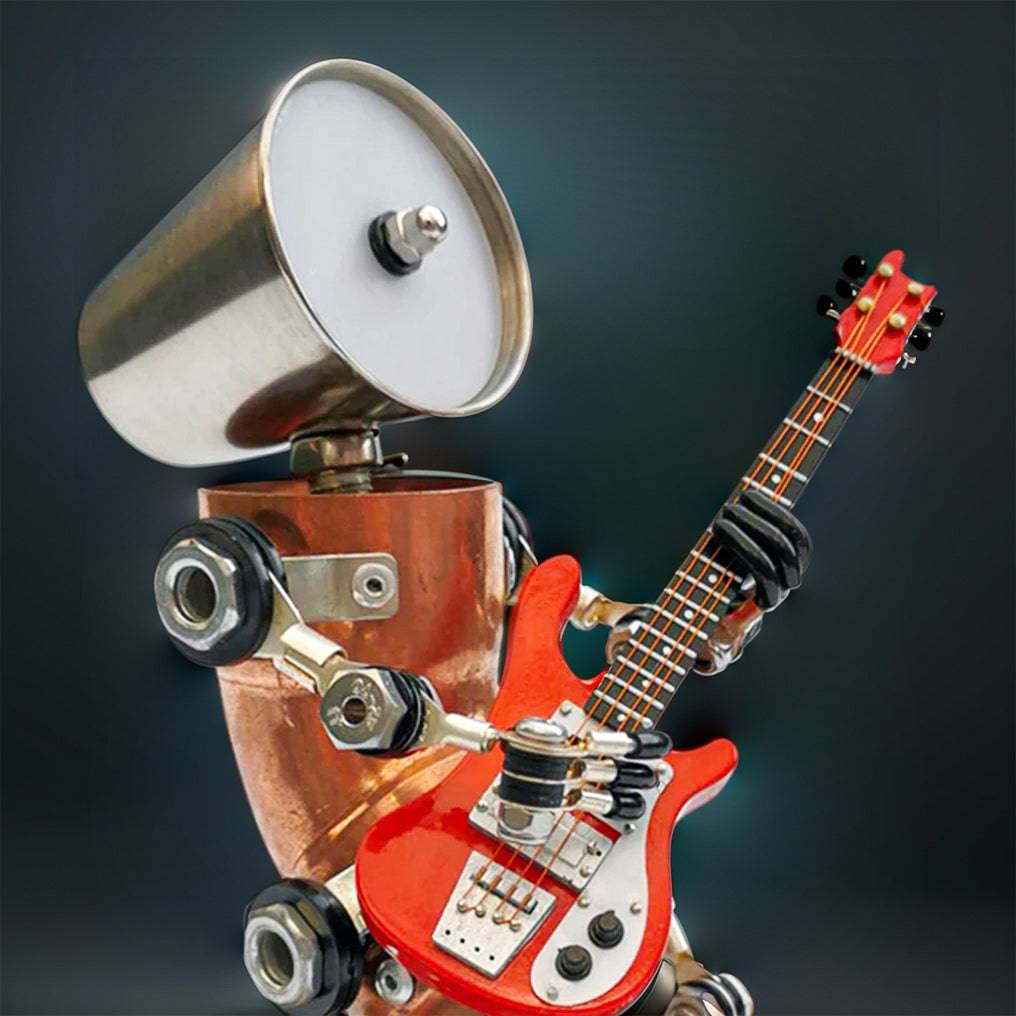 Steampunk 3D Metal Robot Band Model Kit - Create Your Own Handcrafted Masterpiece! - OPICRAFT