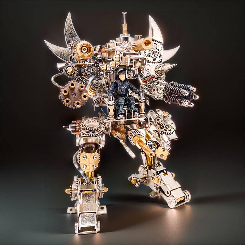 Engaging 3D Metal Mechanical Magnetic Mecha Puzzle Assembly Kit for DIY Enthusiasts - OPICRAFT