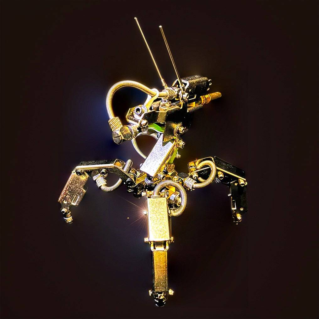 Miniature 3D Metal Mechanical Assembly Kit - 200+ Intricate Pieces of Future Design Fun! - OPICRAFT
