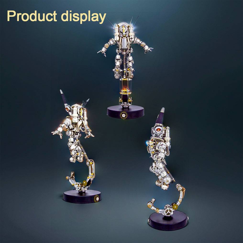 Futuristic 3D Sci-Fi Punk Metal Rabbit Model Kit - 500 Intricate Pieces for Creative Assembly - OPICRAFT