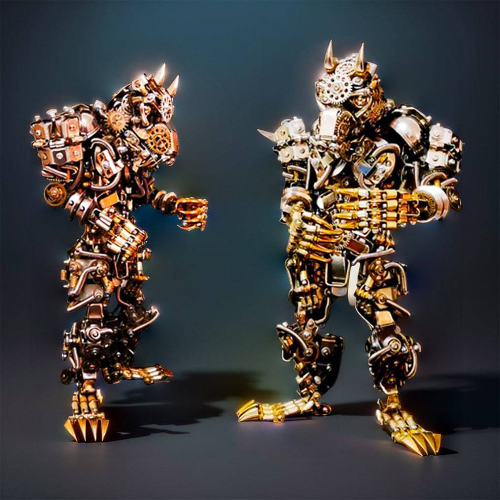 Hyperrealistic DIY 3D Metal Werewolf Model Assembly Kit - Unleash Your Creativity! - OPICRAFT