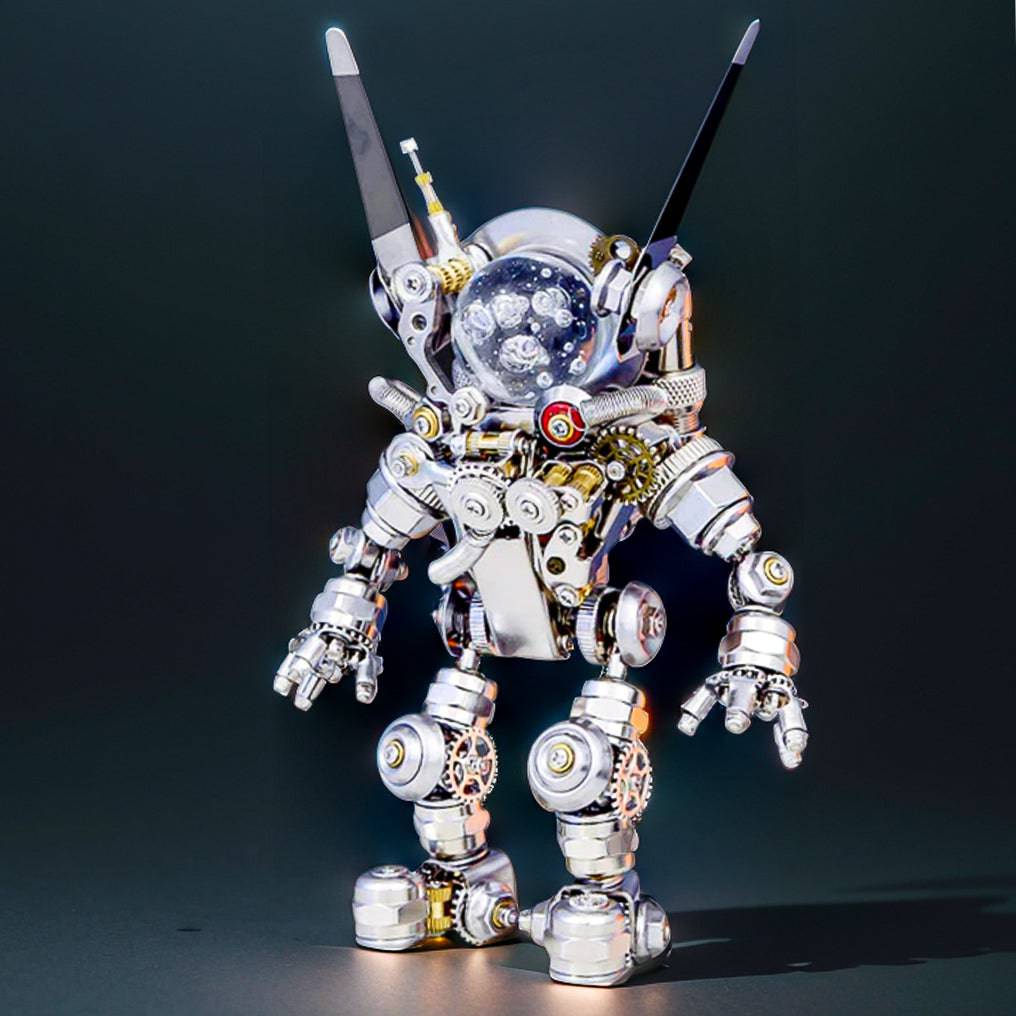 Futuristic 3D Sci-Fi Punk Metal Rabbit Model Kit - 500 Intricate Pieces for Creative Assembly - OPICRAFT