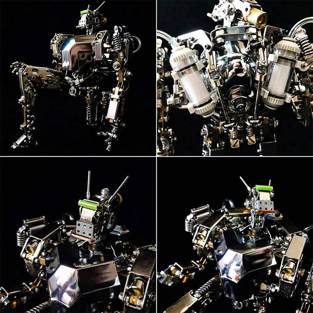 Build Your Own Futuristic Mech Warrior: 3D Metal Model Kit with Over 700 Pieces! - OPICRAFT