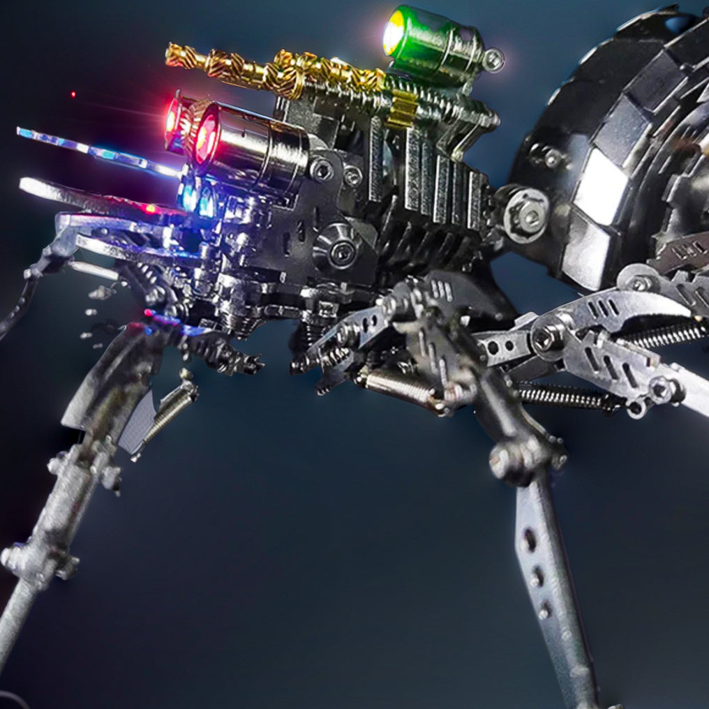 Intriguing DIY 3D Metal Spider Puzzle Kit - 203 Pieces for Creative Fun and Unique Gifting! - OPICRAFT