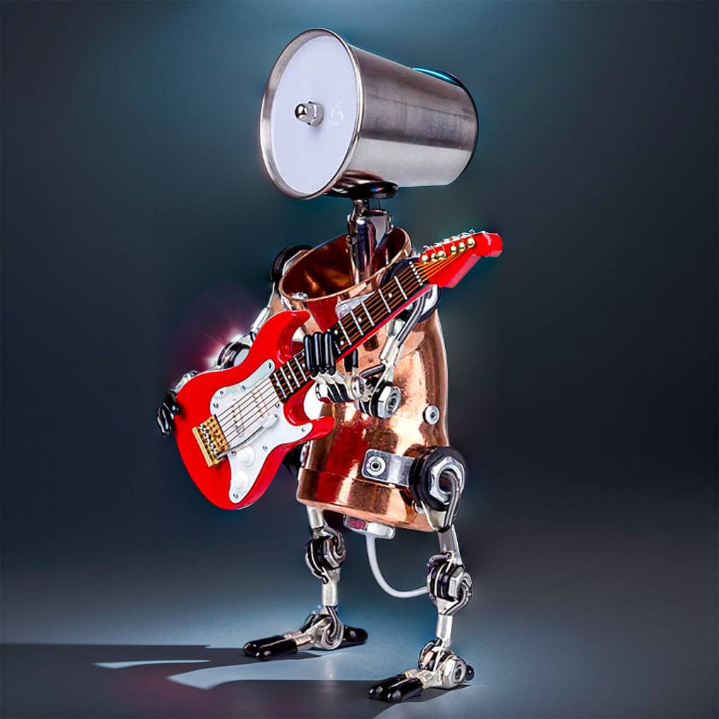 Steampunk 3D Metal Robot Band Model Kit - Create Your Own Handcrafted Masterpiece! - OPICRAFT