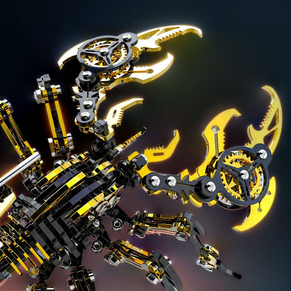 Intriguing 3D Metal Mechanical Scorpion Puzzle Kit - Assemble Your Own Punk-Inspired Animal! - OPICRAFT