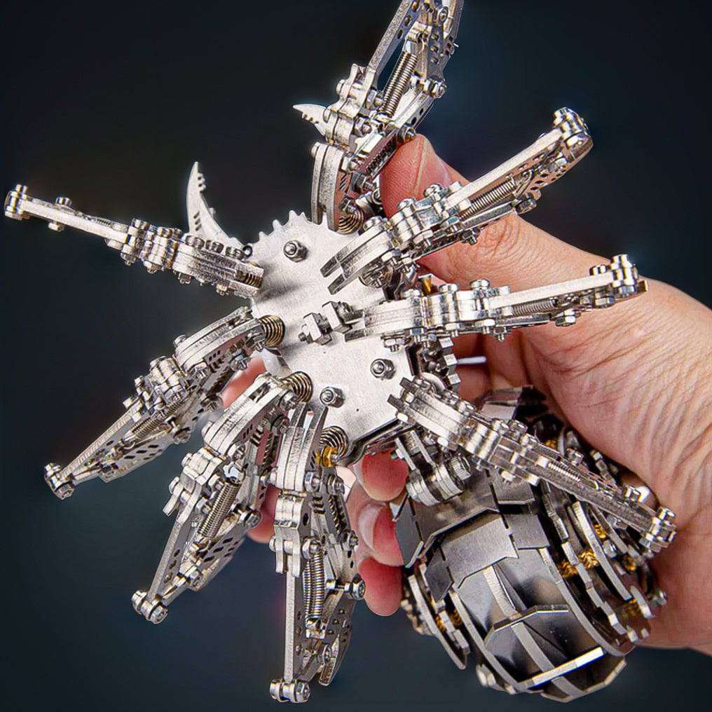 Intriguing DIY 3D Metal Spider Puzzle Kit - 203 Pieces for Creative Fun and Unique Gifting! - OPICRAFT