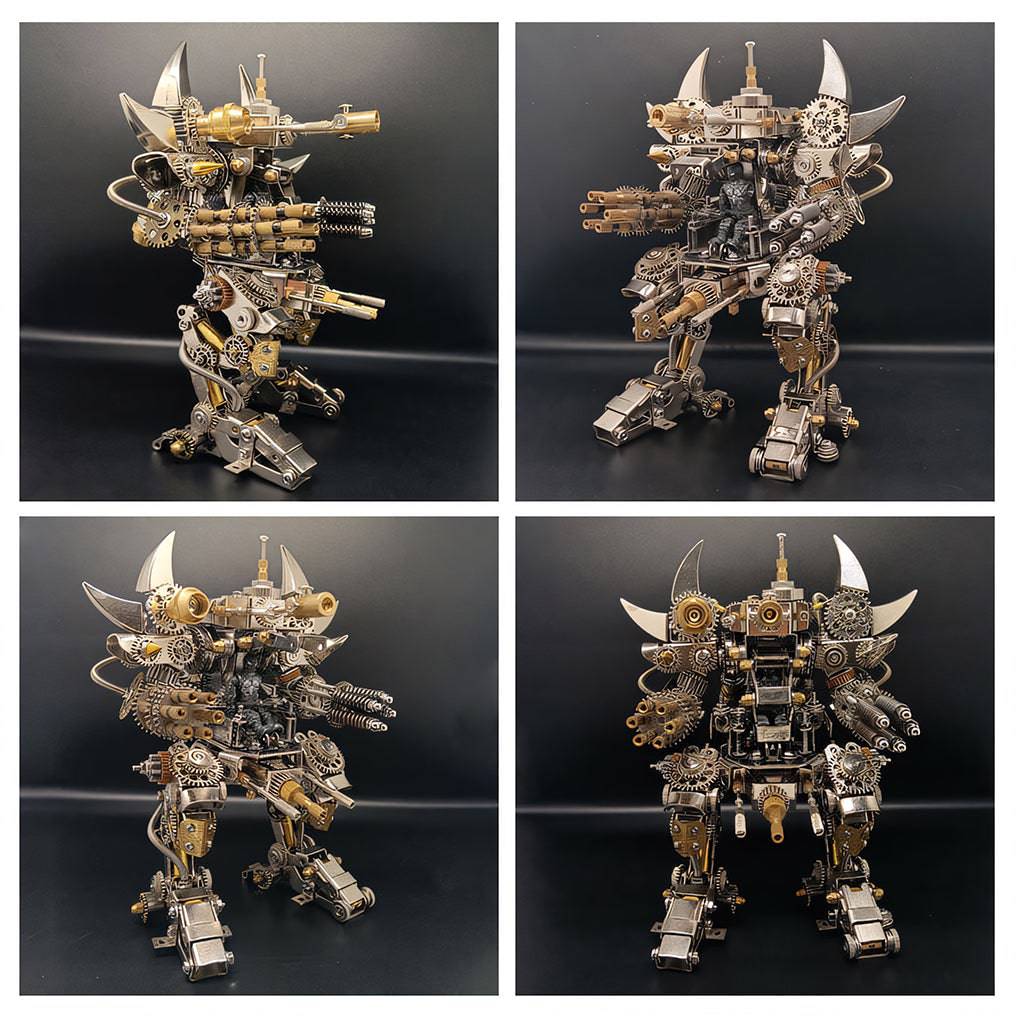 Engaging 3D Metal Mechanical Magnetic Mecha Puzzle Assembly Kit for DIY Enthusiasts - OPICRAFT