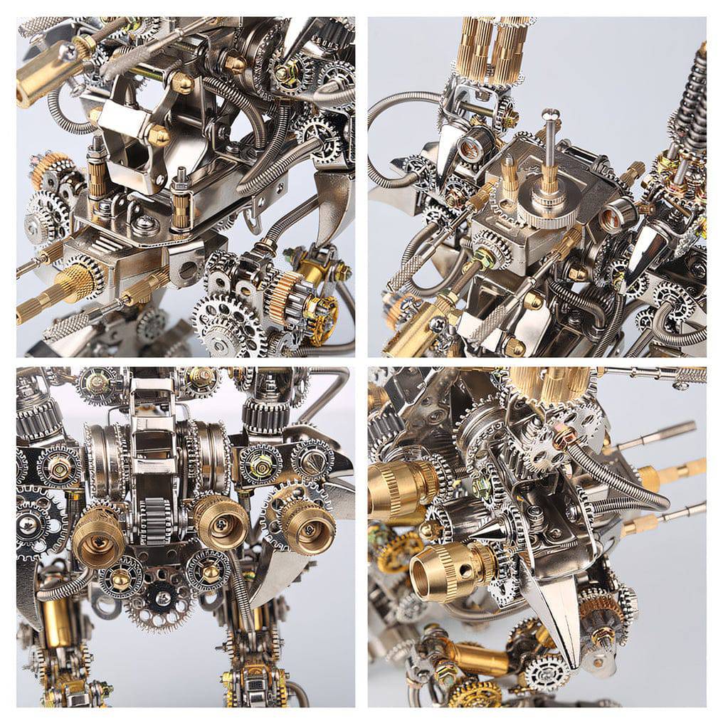 Engaging 3D Metal Mechanical Magnetic Mecha Puzzle Assembly Kit for DIY Enthusiasts - OPICRAFT