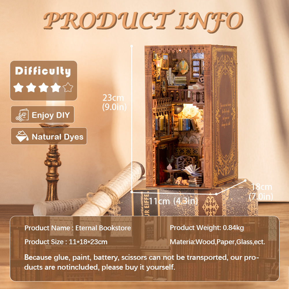 BRIVLOX™ DIY Booknook Kit (Eternal Bookstore) - BRIVLOX | Where Innovation Meets Style!