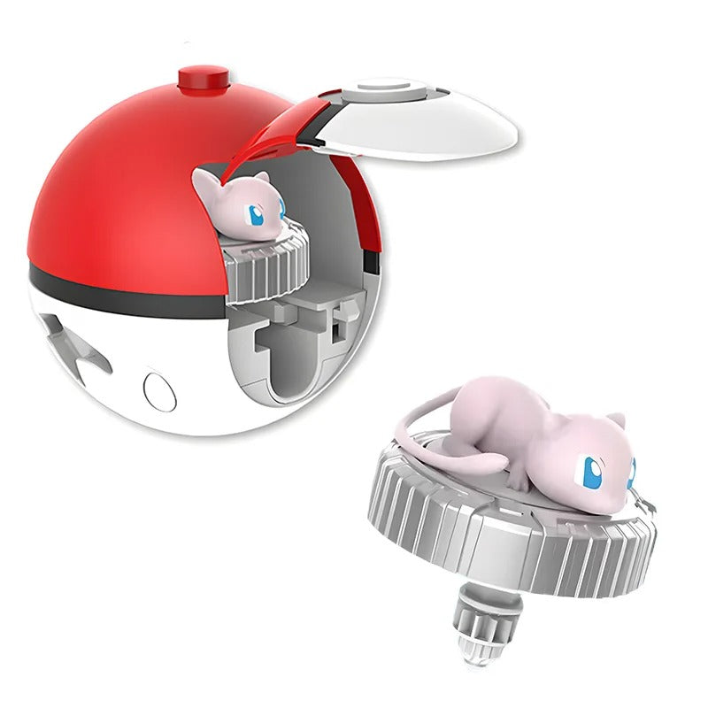 Pokemon Top Ball Battle Gyro Spinning Pikachu Charmander Squirtle Mew Eevee Pocket Monsters Action Figure Toy Set Children Gift