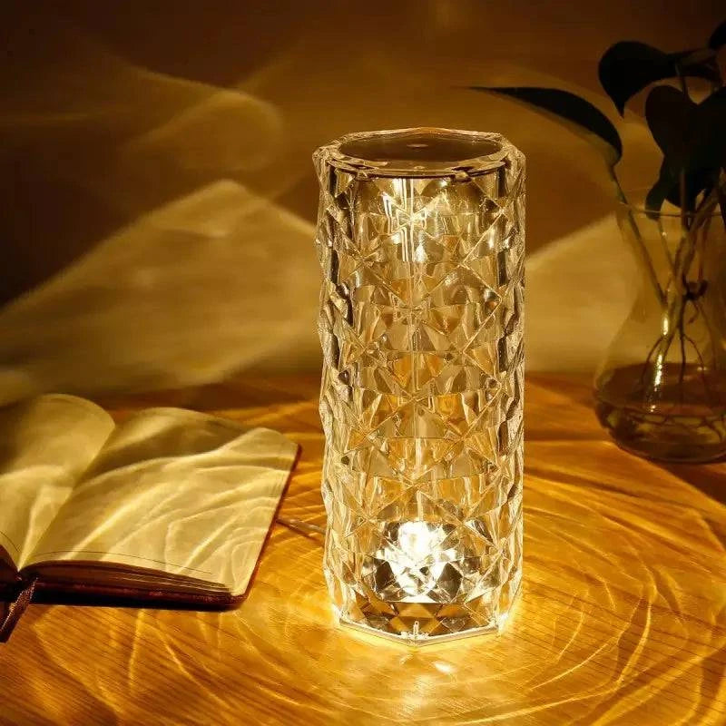 Touching Control Rose Crystal Lamp - OPICRAFT