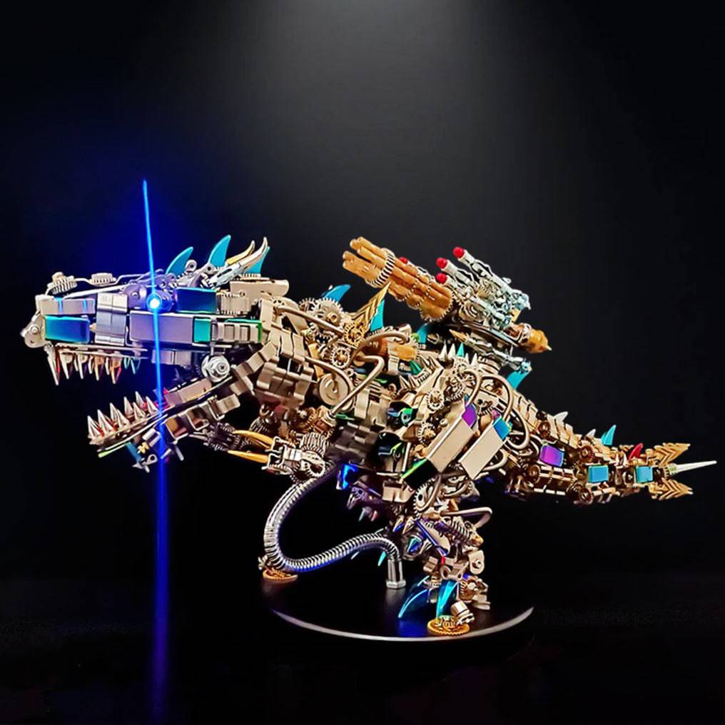 Ultimate 3D Mechanical T-Rex Metal Puzzle Kit - Over 2500 Pieces, Impressive 55cm Tall Build! - OPICRAFT 