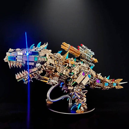 Ultimate 3D Mechanical T-Rex Metal Puzzle Kit - Over 2500 Pieces, Impressive 55cm Tall Build! - OPICRAFT 