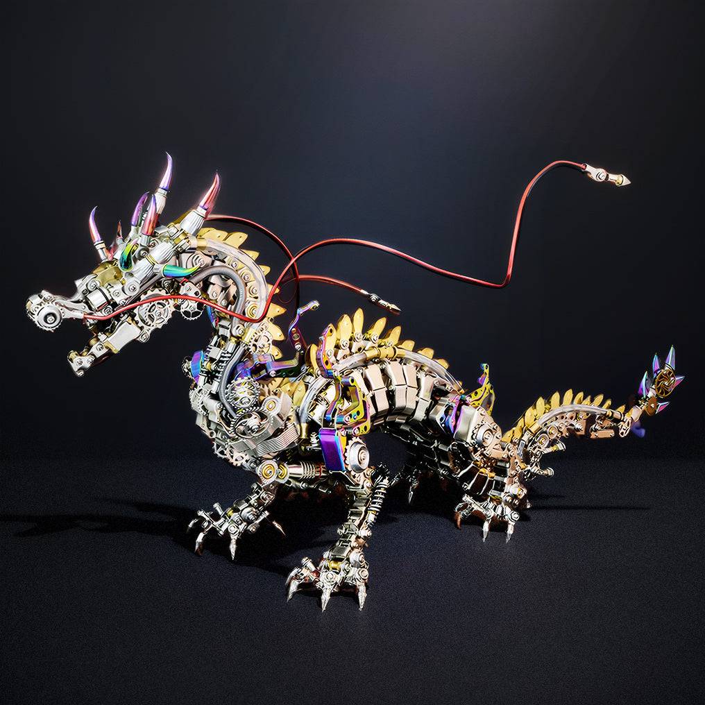 Intricate 3D Mechanical Dragon Metal Puzzle Kit for Adults – Unleash Your Creativity with This Engaging Buildable Toy Set! - OPICRAFT 