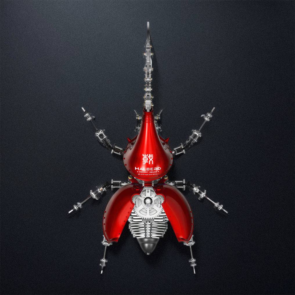 Intricate 3D Metal Beetle Model Kit with Long Horn - Perfect DIY Puzzle Adventure! - OPICRAFT 