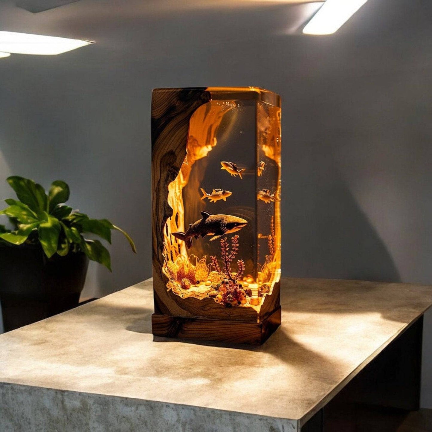 [2024New❗❗]Epoxy Resin Ocean World Night Light Christmas Gift - OPICRAFT 