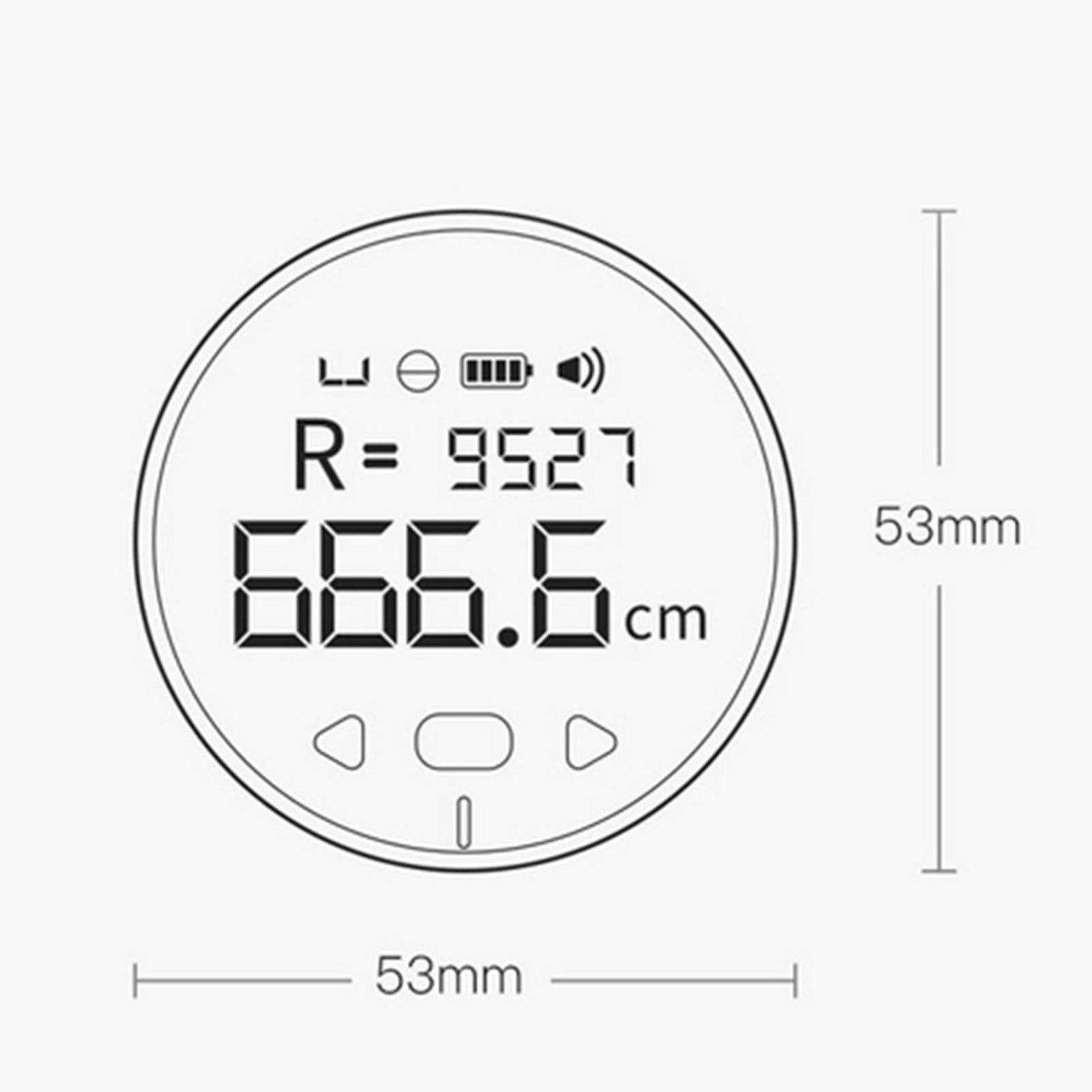 Electronic Tape Measure With Lcd Display Digital Ruler Type-c Rechargeable Length Measuring - BRIVLOX | Where Innovation Meets Style!