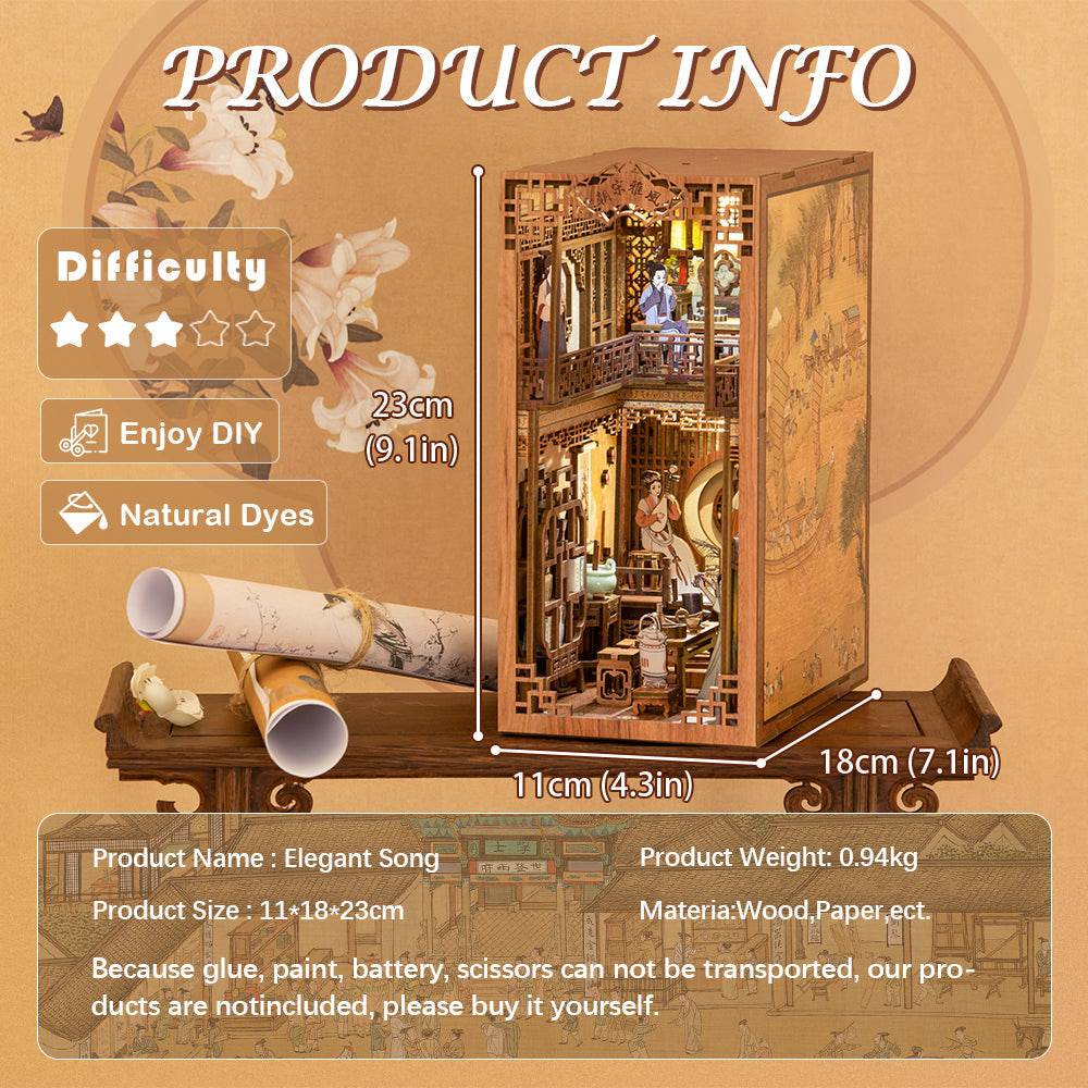 BRIVLOX™ DIY Booknook Kit (Elegant Song Dynasty) - BRIVLOX | Where Innovation Meets Style!