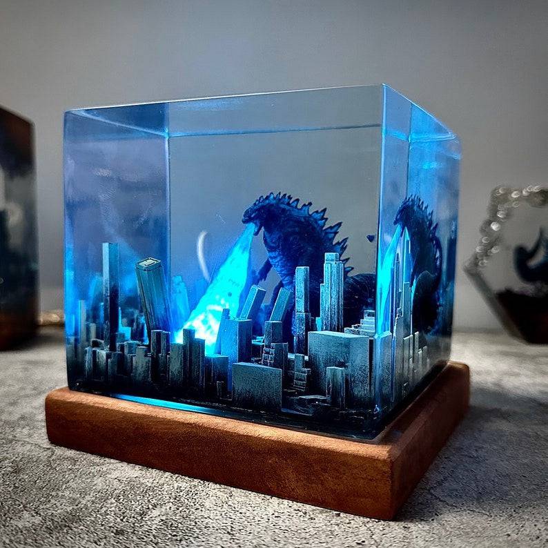 Resin Art Lamp For Movie Lover Birthday Gift Christmas Gift - OPICRAFT 