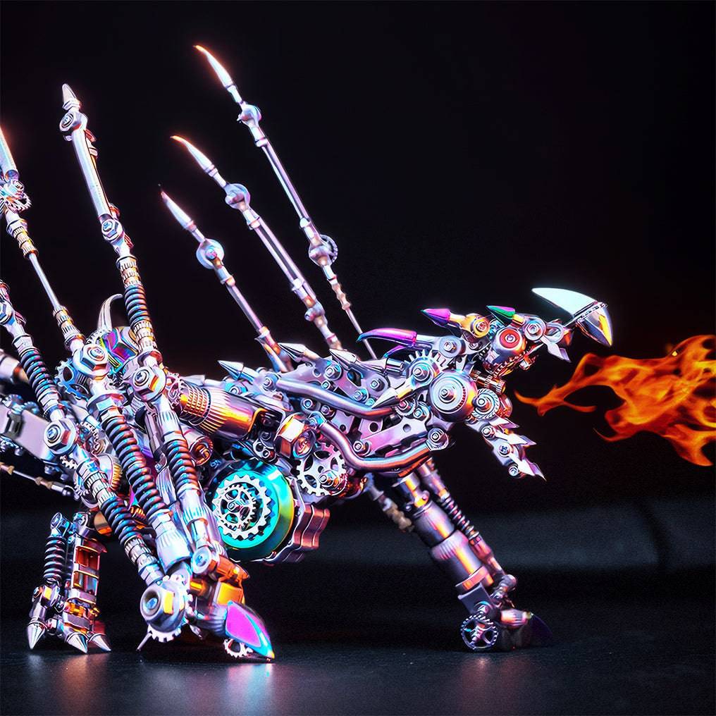 Engaging 3D Dragon Metal Model Puzzle Kit - Over 1390 Pieces of Intriguing DIY Fun! - OPICRAFT 