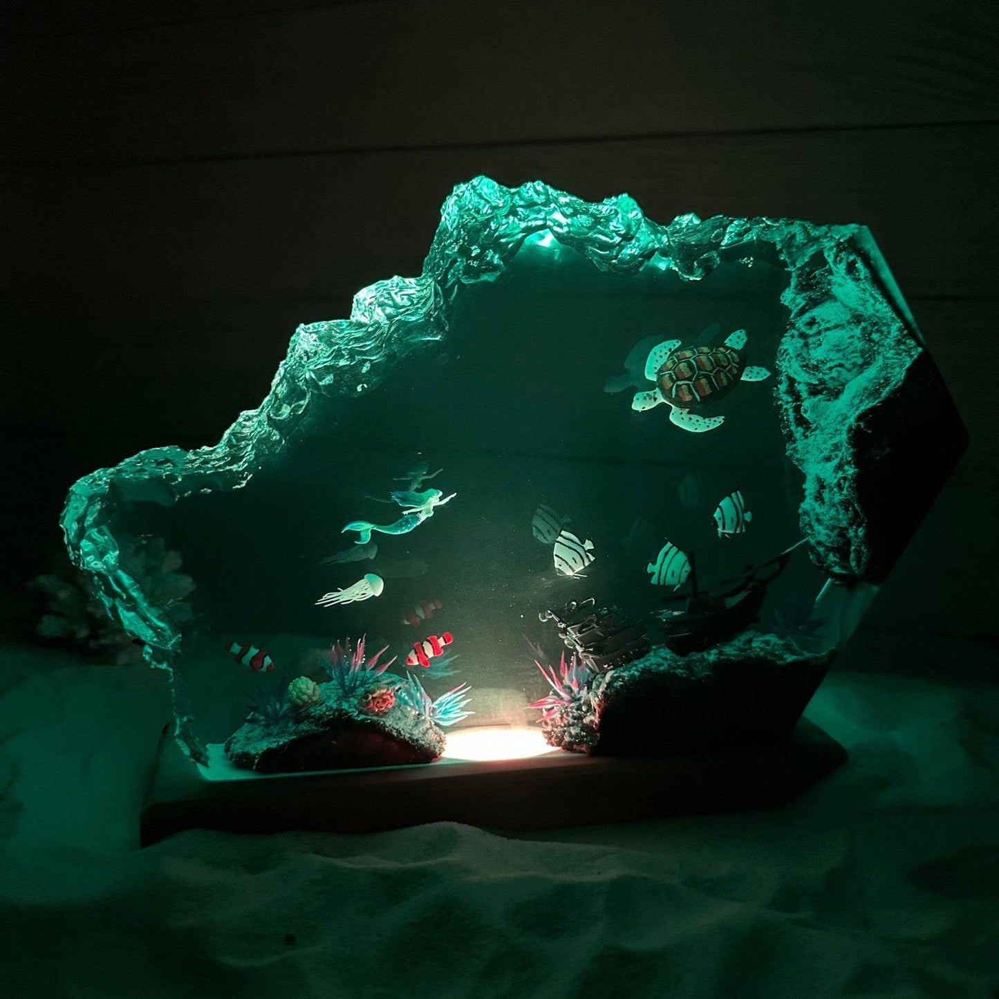 HOT SALE❗❗ Mermaid and Turtle Resin Night Light - OPICRAFT 