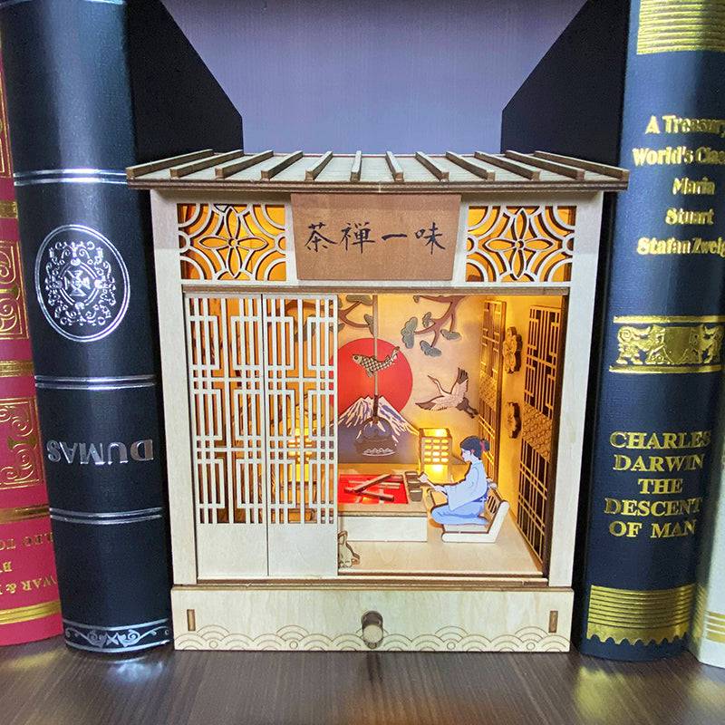 BRIVLOX™ DIY Booknook Kit( Zen Tea Blindly) - BRIVLOX | Where Innovation Meets Style!