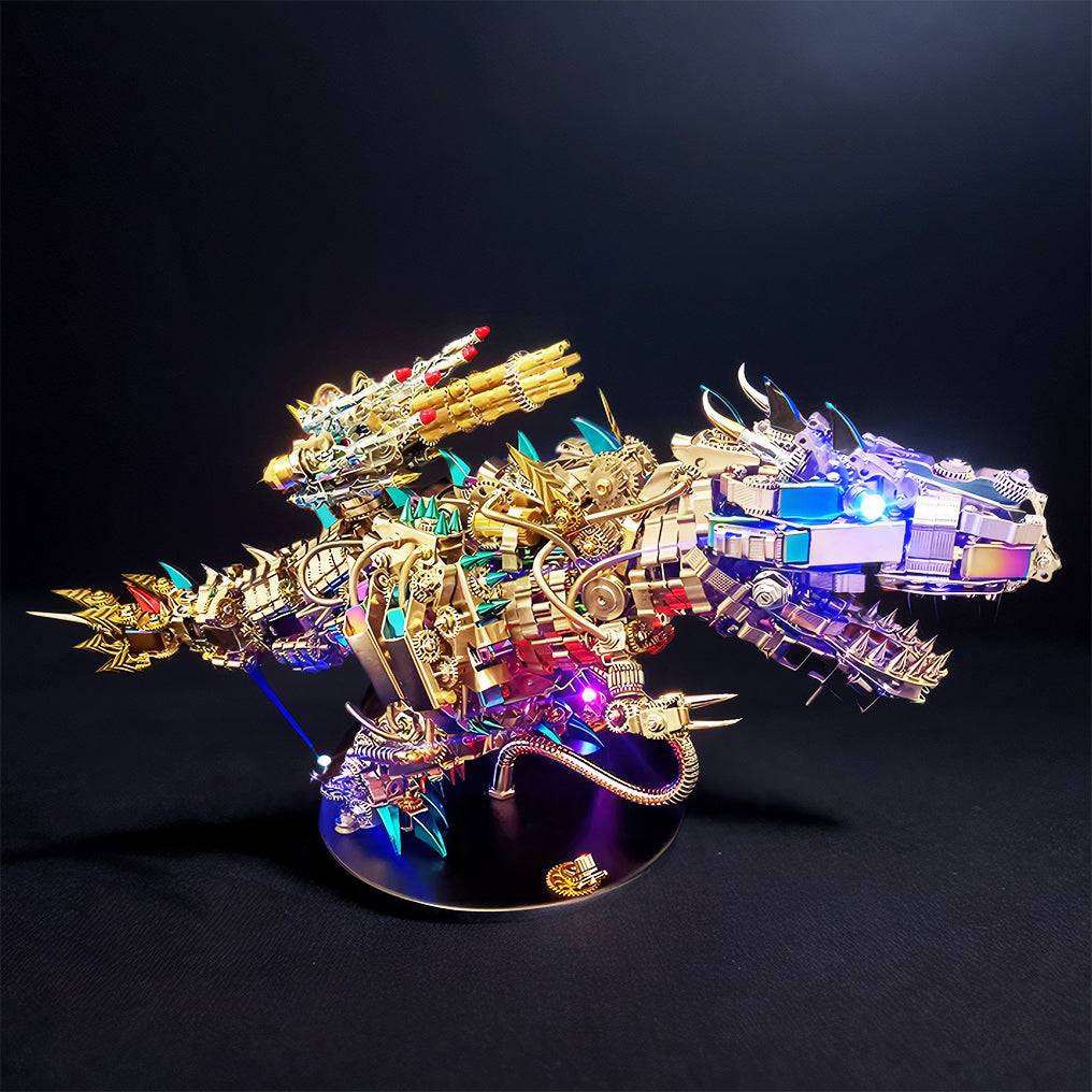 Ultimate 3D Mechanical T-Rex Metal Puzzle Kit - Over 2500 Pieces, Impressive 55cm Tall Build! - OPICRAFT 