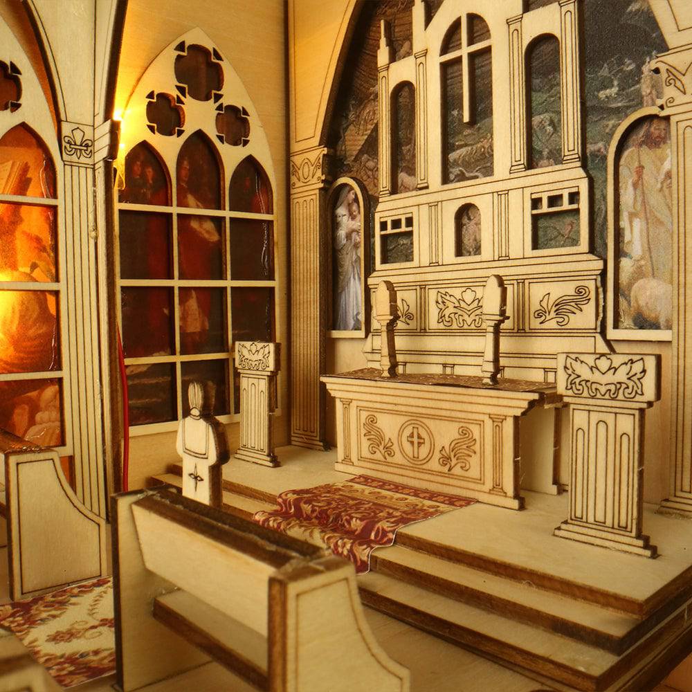 BRIVLOX™ DIY Booknook Kit (Pray in The Church) - BRIVLOX | Where Innovation Meets Style!