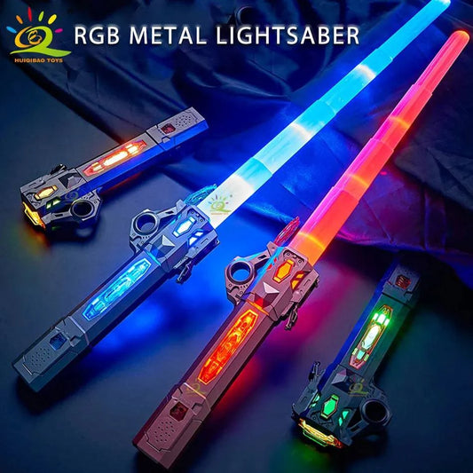 Brivlox Dual-Action LED Lightsaber – Ultimate Galactic Warrior Toy with Multi-Color Lights & Sound Effects - BRIVLOX | Where Innovation Meets Style!