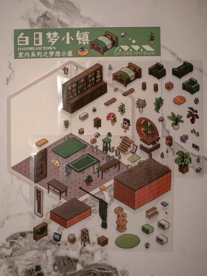 Create Dream Room Tree House Sticker Scene DIY 3D Miniature Scene - OPICRAFT 