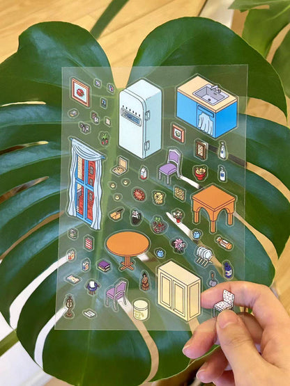 Friends Sticker Scene Create DIY Monica’s Kitchen - OPICRAFT 