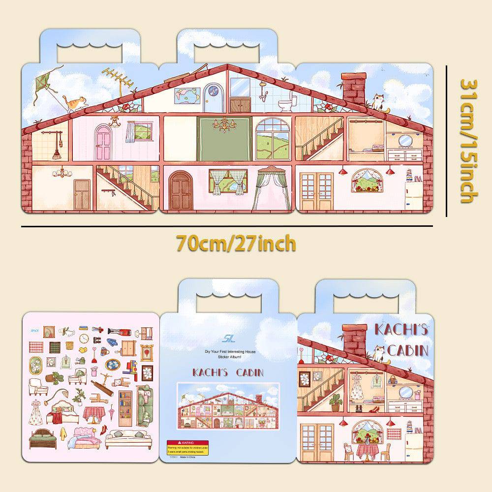 Cozy Cabin Sticker Book:Decorate your Home - OPICRAFT 