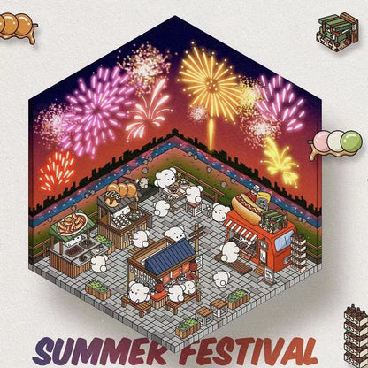 DIY 3D Sticker Scene,Make Your Own Baking Shop|Fresh Market|Bookstore|Laundry - OPICRAFT 