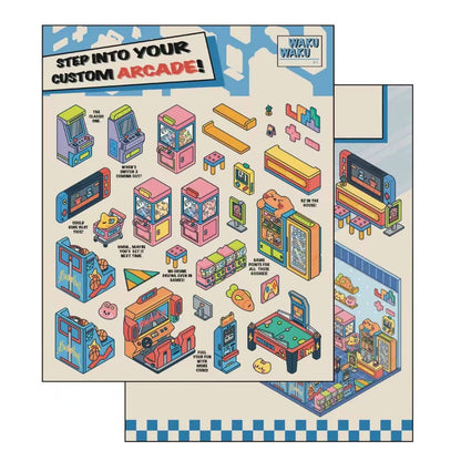 DIY 3D Scene Stickers: Make A Record Shop|Game Store|Parcel Hub - OPICRAFT 