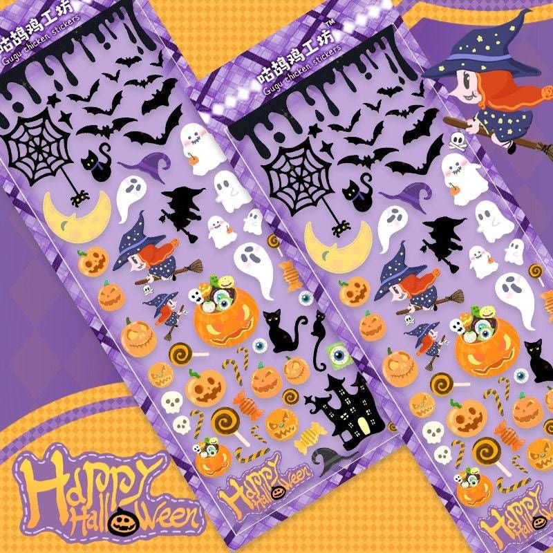 Spooky Cute Halloween Sticker Sheet - OPICRAFT 