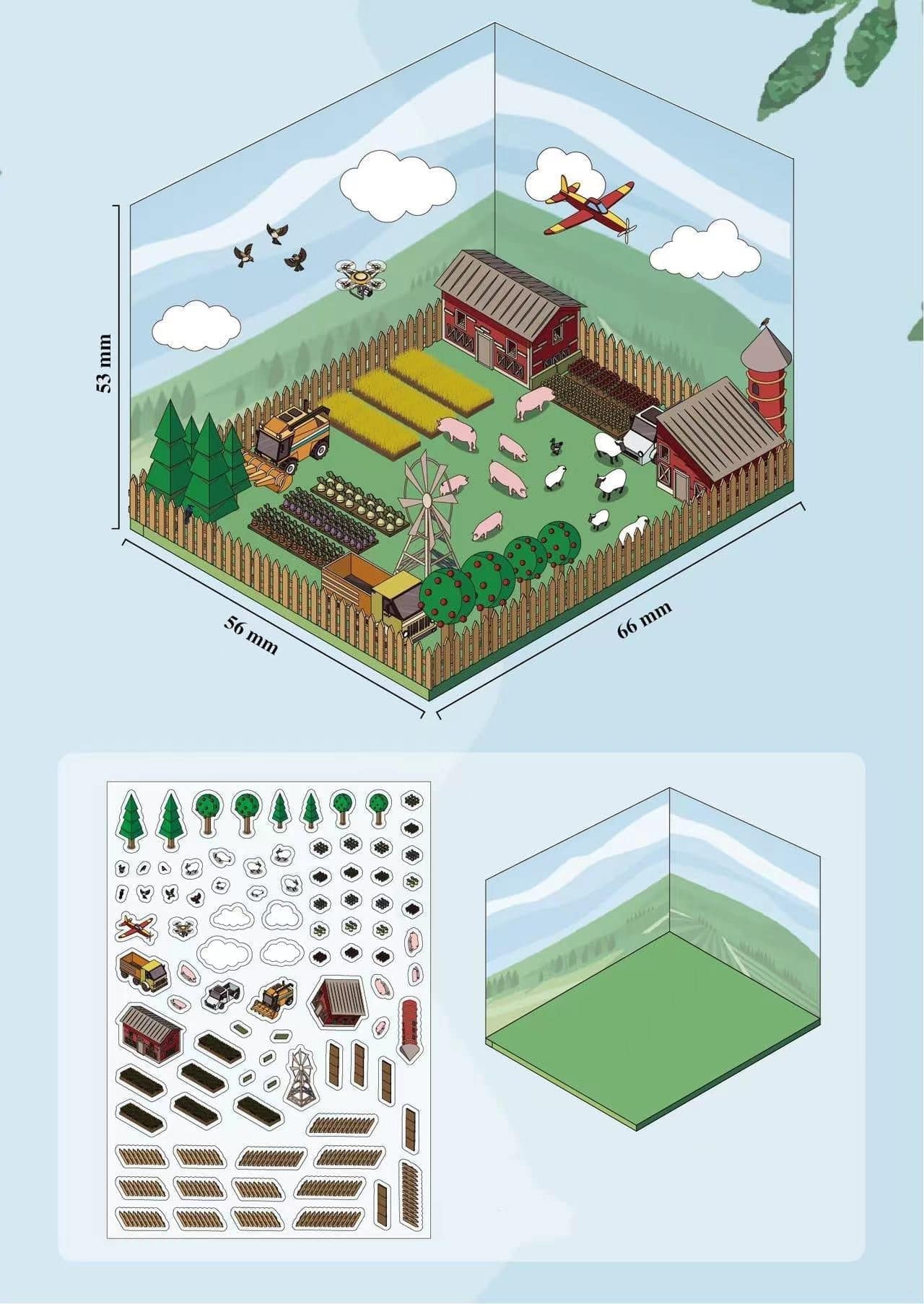 DIY Farm Sticker Scenes - OPICRAFT 