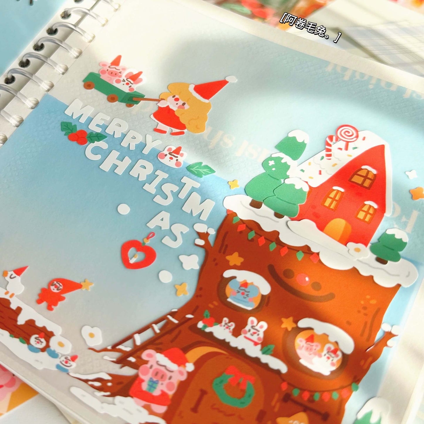 Christmas Stickers|Scrapbook Stickers|Sticker Sheet|Journal Stickers - OPICRAFT 