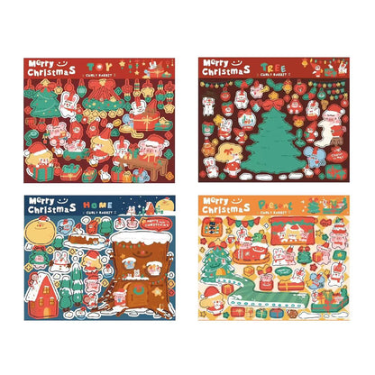 Christmas Stickers|Scrapbook Stickers|Sticker Sheet|Journal Stickers - OPICRAFT 