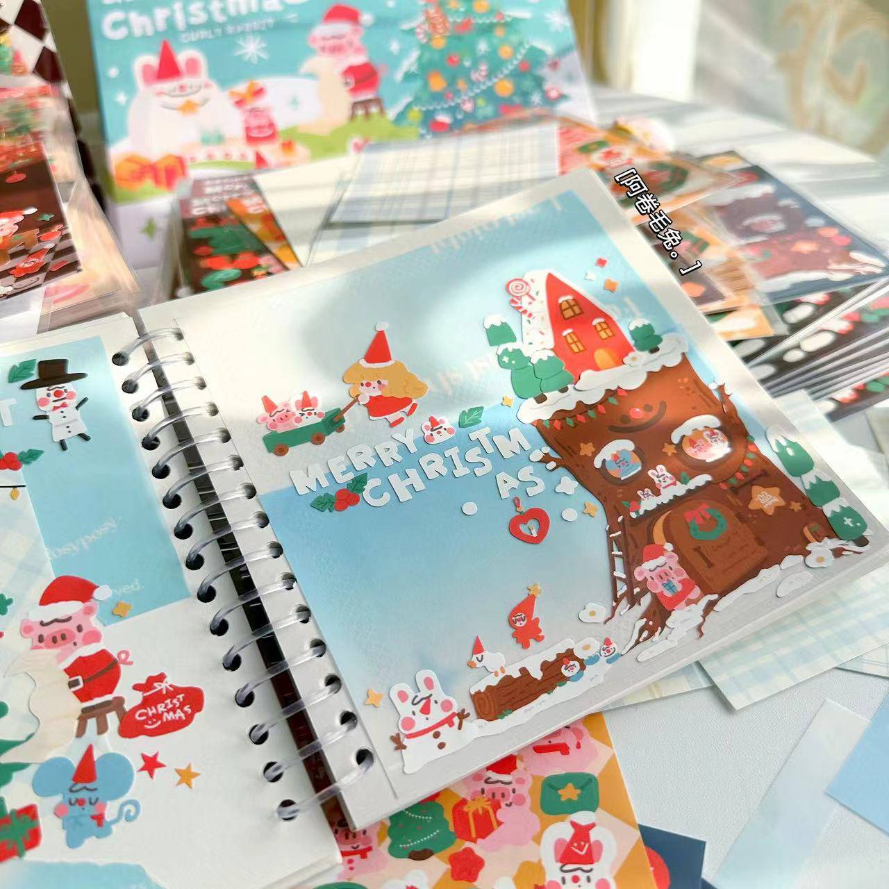 Christmas Stickers|Scrapbook Stickers|Sticker Sheet|Journal Stickers - OPICRAFT 