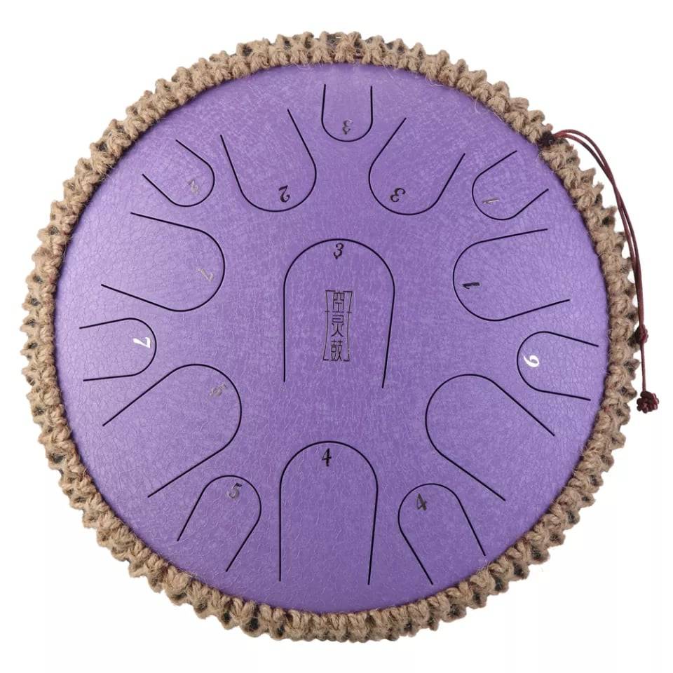 Hluru Steel Tongue Drum 13" 15-Note D Major Navy - BRIVLOX | Where Innovation Meets Style!