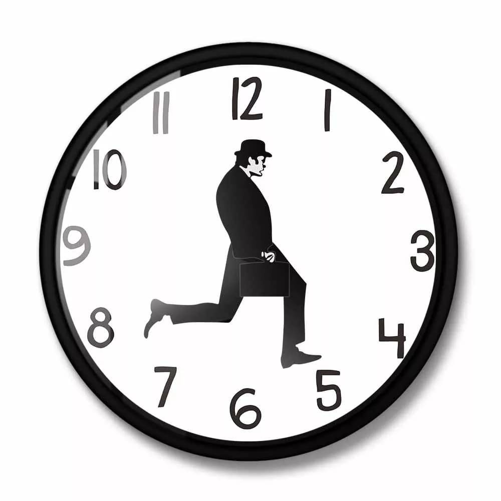 Monty Python inspired Silly Walk Wall Clock - BRIVLOX | Where Innovation Meets Style!