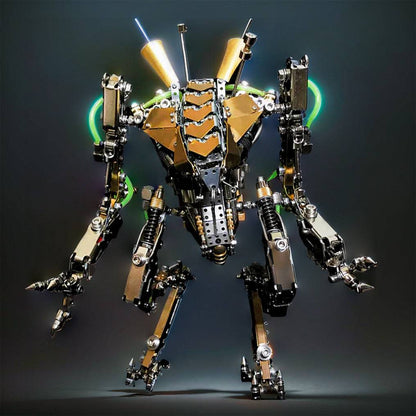 Transformative XIA-A Metal Mech Model Kit: Articulated Joints & LED Lighting for a Futuristic Experience - OPICRAFT 